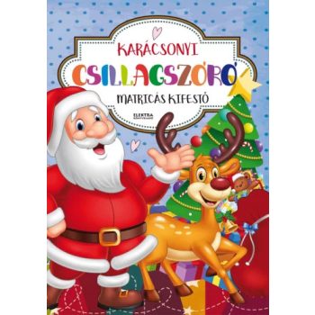 Karacsonyi csillagszoro - matricas kifesto
