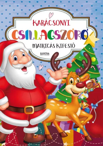 Karacsonyi csillagszoro - matricas kifesto