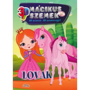 Magikus szemek - Lovak - 3D szinezo Tarolas serult